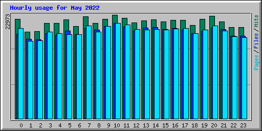 Hourly usage for May 2022