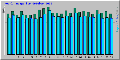 Hourly usage for October 2022